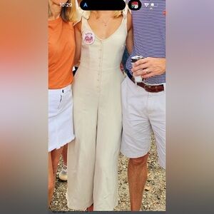 Chelsea & Violet Cream Jumpsuit